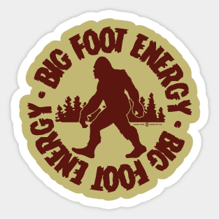 Big Foot Energy B.F.E. Sticker